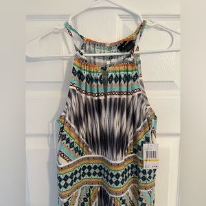 B. Calm Womens colorful Maxi Halter Dress Size 4